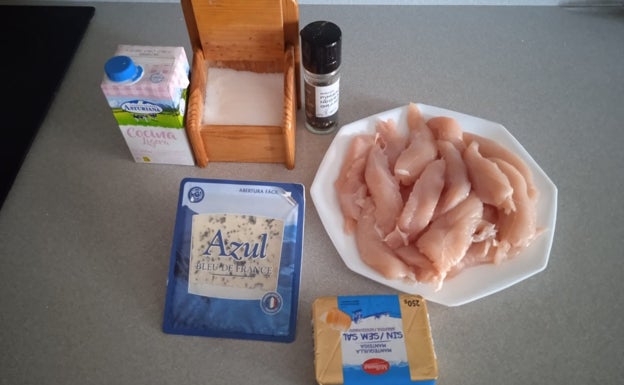 Imagen principal - Recetario Degusta: Sabrosas pechugas de pollo con queso azul