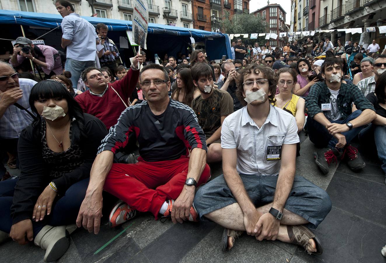 Fotos: Diez años del nacimiento del movimiento 15M en Valladolid