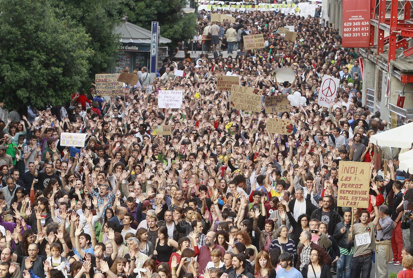 Fotos: Diez años del nacimiento del movimiento 15M en Valladolid