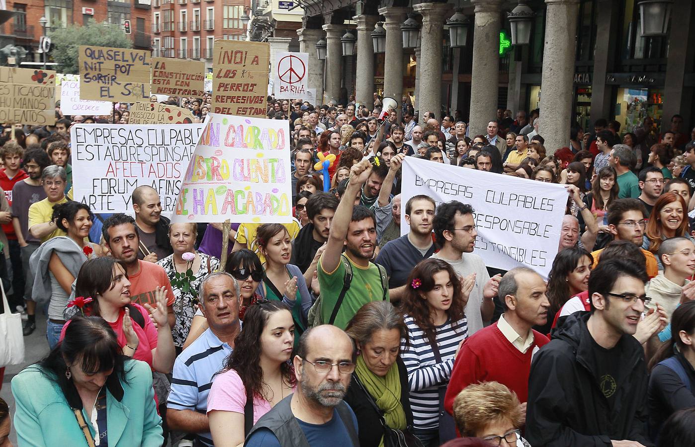 Fotos: Diez años del nacimiento del movimiento 15M en Valladolid