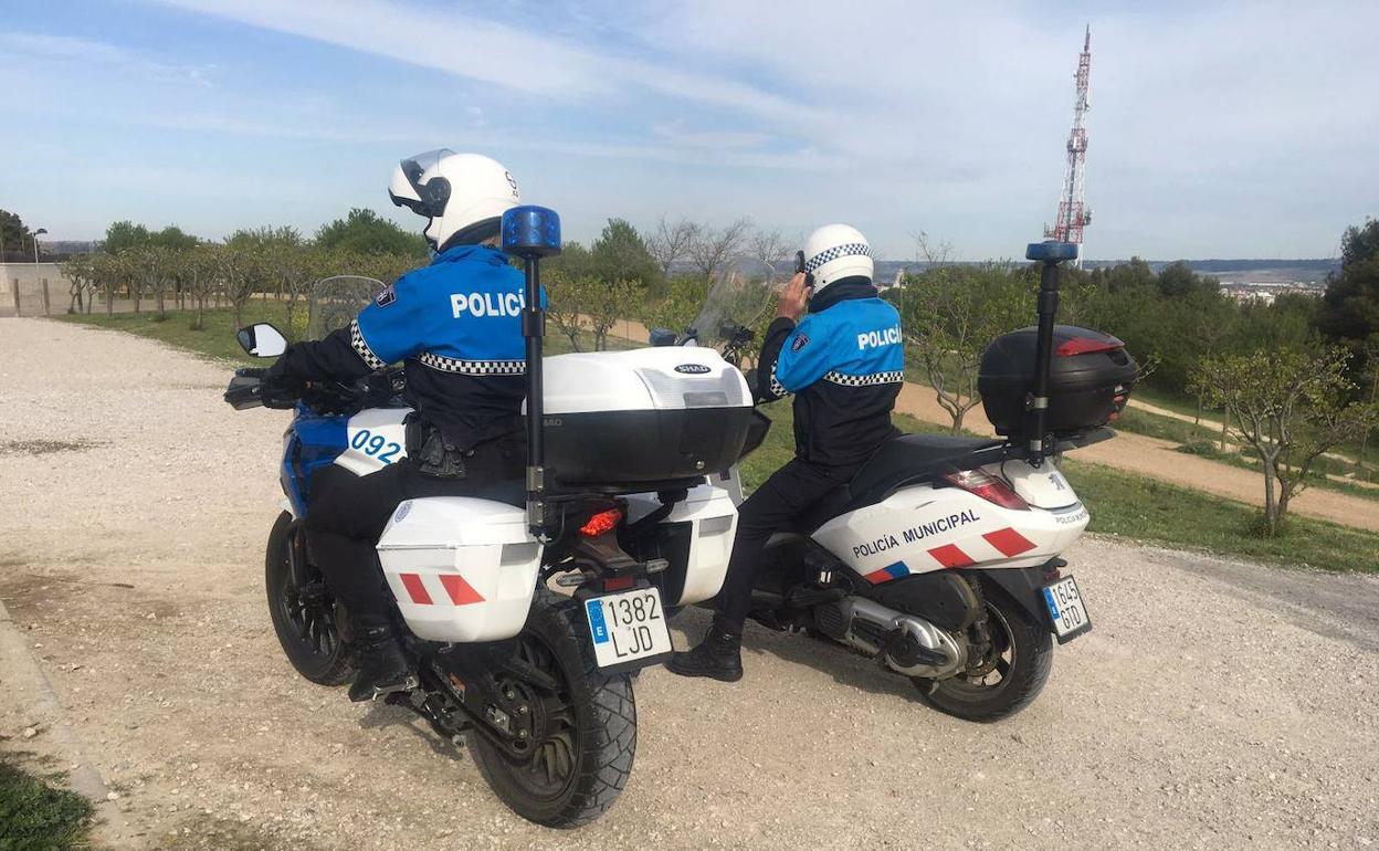 Motoristas de la Policía Local de Valladolid.. 