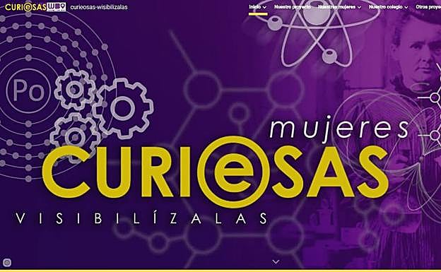 Web del proyecto 'Curieosas'.