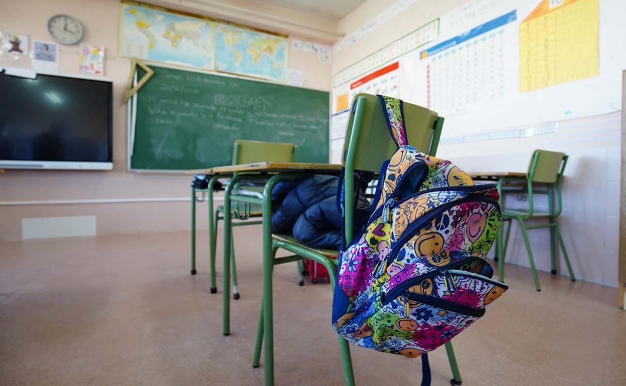 Un alula de un colegio de Salamanca 