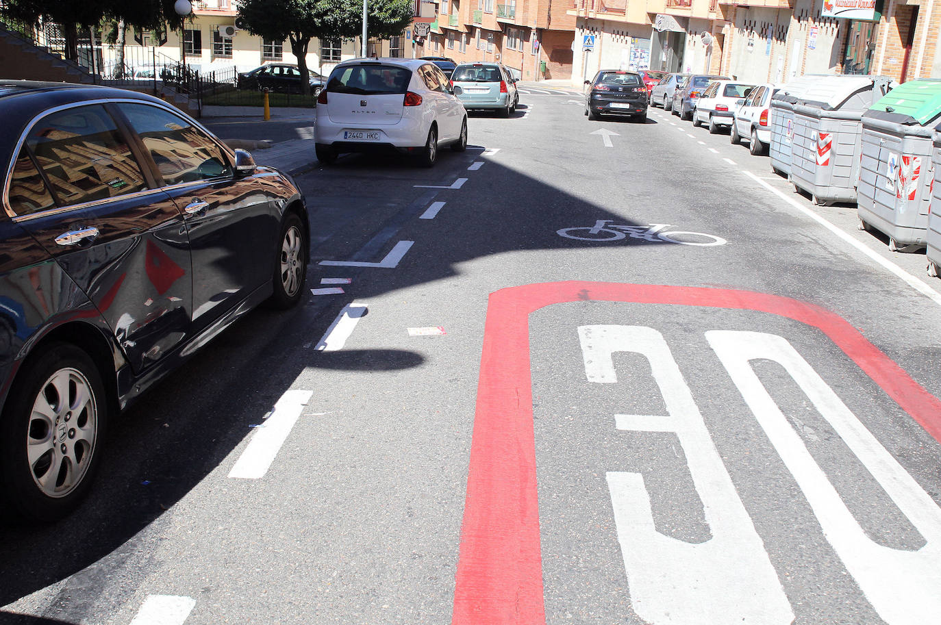 Calle de Las Nieves, en el barrio de San Lorenzo.