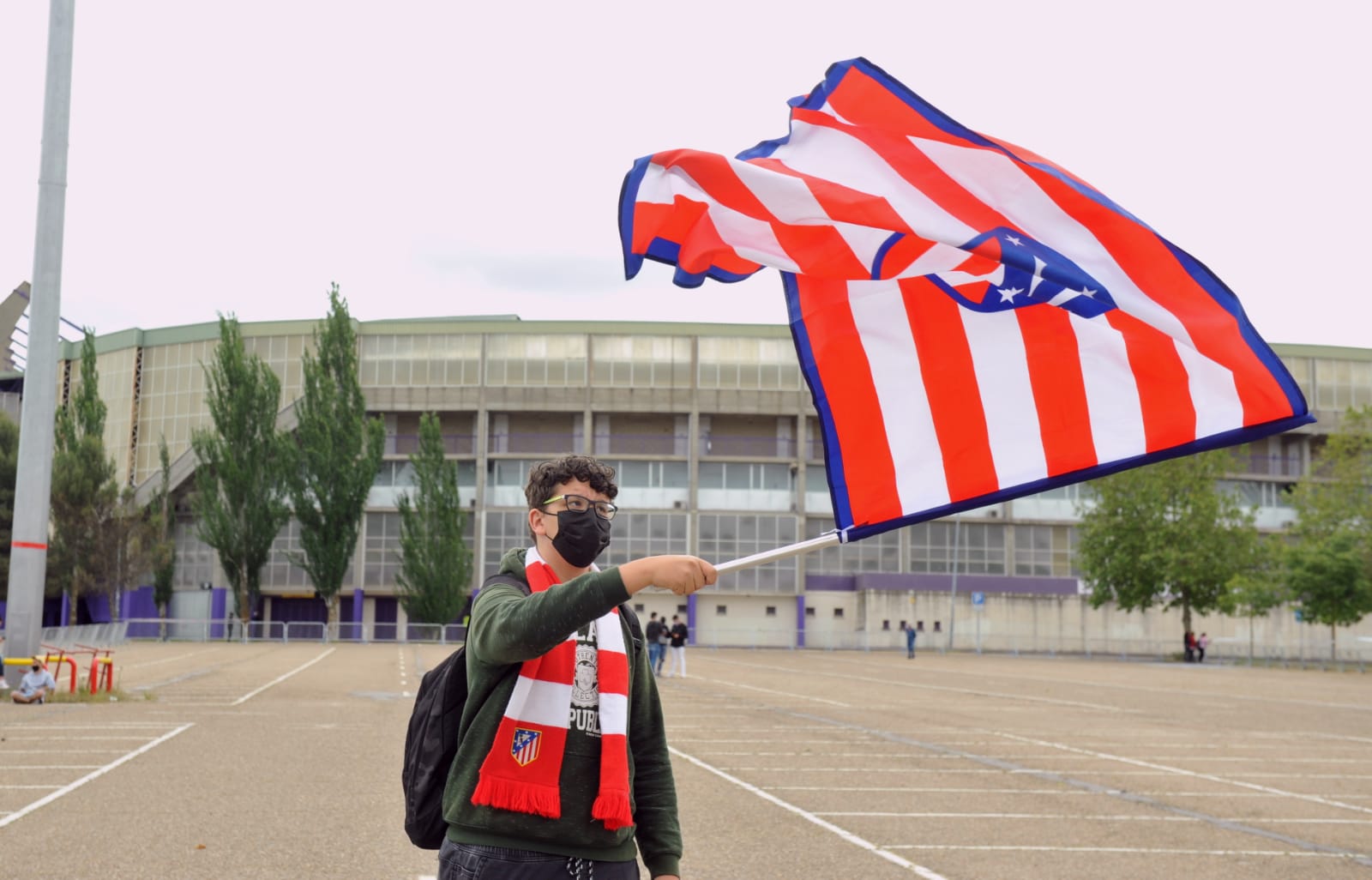 Fotos: La afición del Atlético de Madrid toma Valladolid