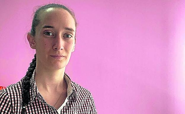 La presidenta de la asociación, Sara León.