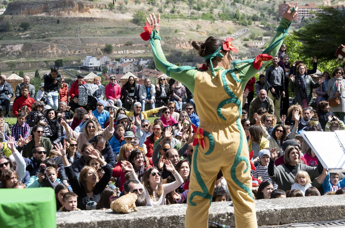 Actuación del festival Titirimundi en 2019.