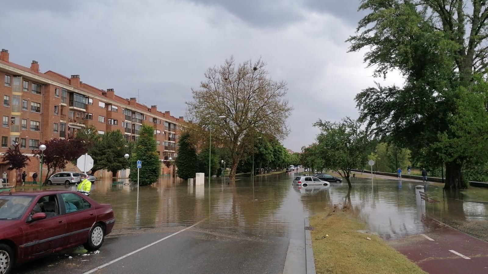 Los estragos de la tormenta en Burgos