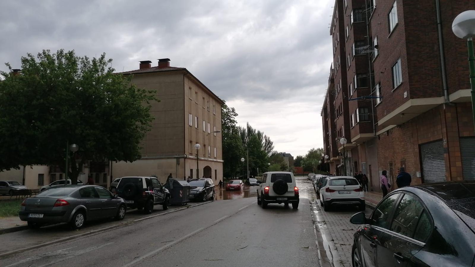 Los estragos de la tormenta en Burgos