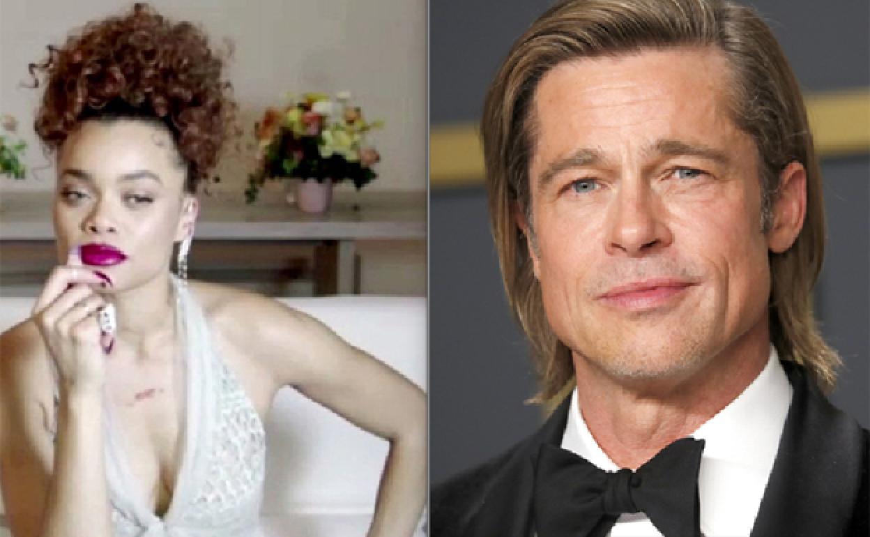 Andra Day y Brad Pitt. 