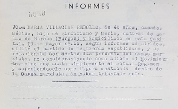 Imagen principal - La Falange contra el doctor Villacián