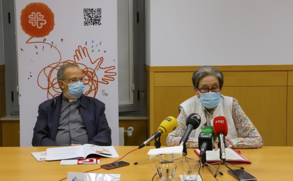 Rueda de prensa que de Cáritas 