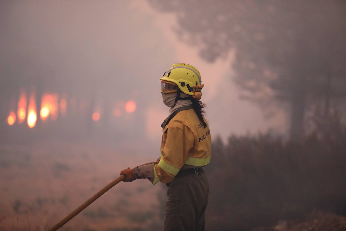 Fotos: Incendio en Serradilla del Arroyo