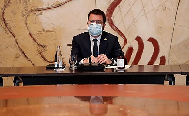 Pere Aragonès, presidente de la Generalitat. 