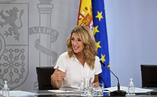 La ministra de Trabajo, Yolanda Díaz.