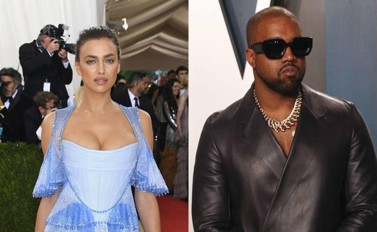 Irina Shayk y Kanye West.