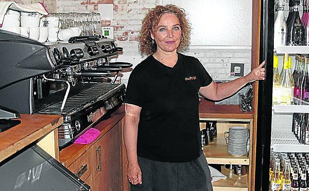 Isabel Montero, en su restaurante. 