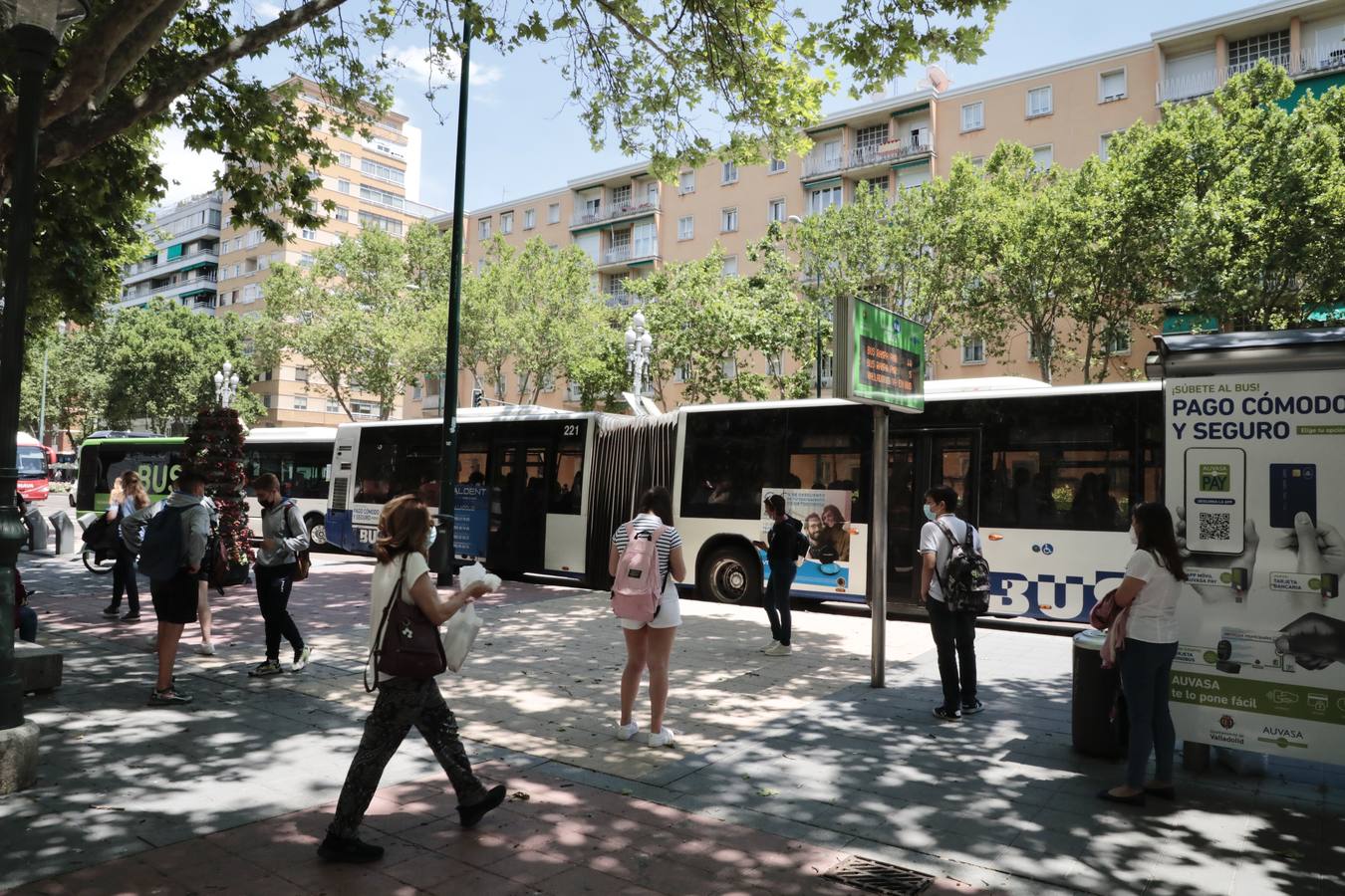 Fotos: Primera jornada de paros en Auvasa