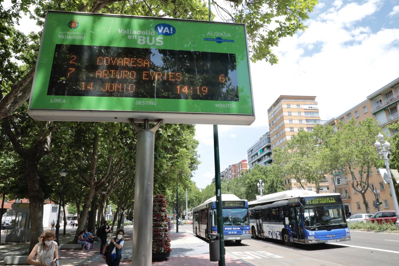 Fotos: Primera jornada de paros en Auvasa