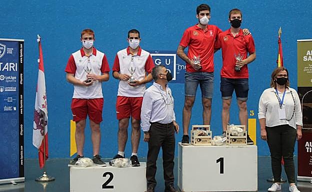 Podio de la prueba de mano. 