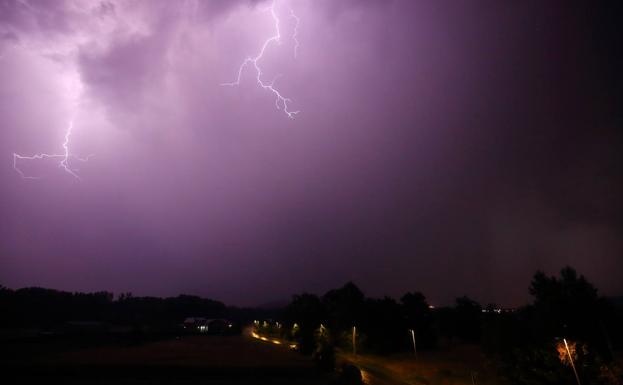 Intensa tormenta en El Bierzo. 