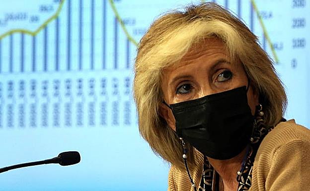 Verónica Casado, durante una comparecencia anterior. 