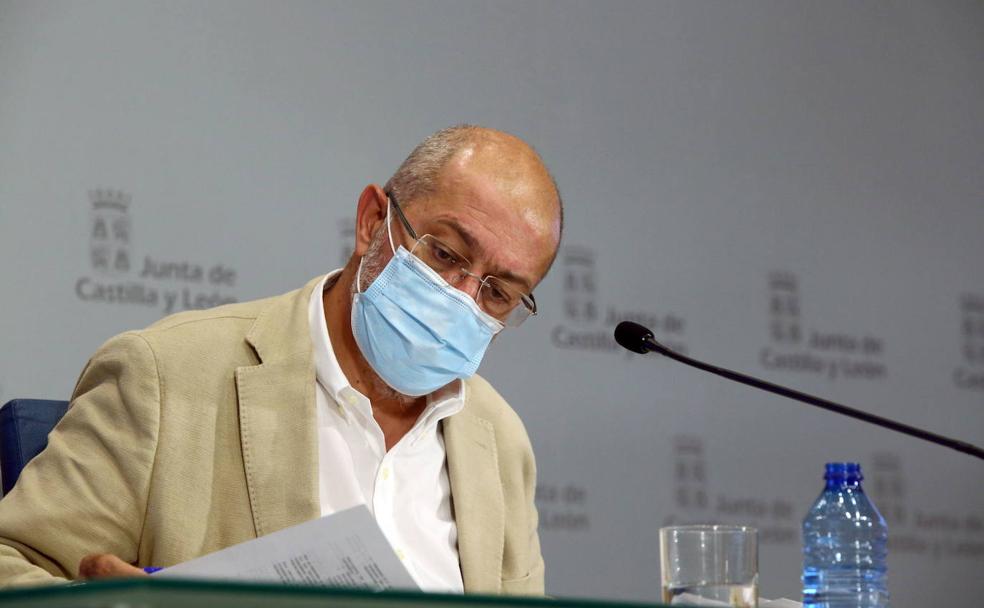 El vicepresidente de la Junta, Francisco Igea, durante la rueda de prensa.