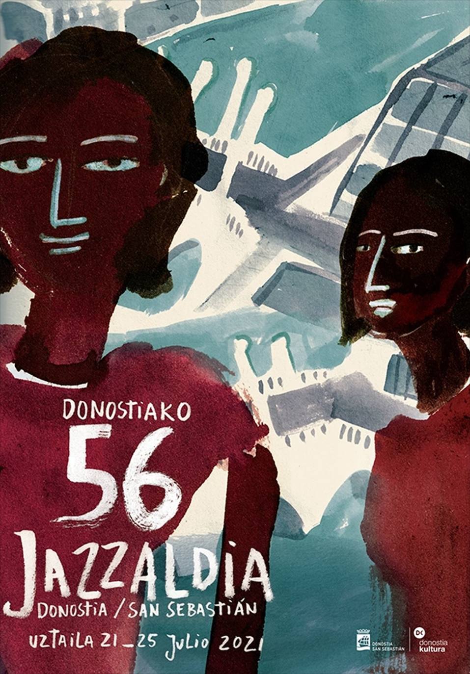 Cartel de la 56 edición del Festival de Jazz de San Sebastián.