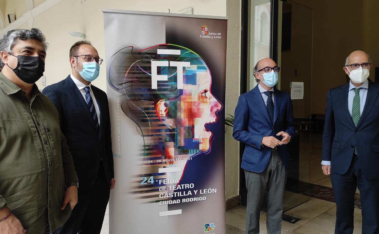 Un instante de la presentación de la Feria de Teatro. 