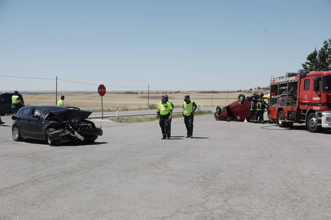 Fotos: Accidente mortal en Santa María de Nieva, Segovia