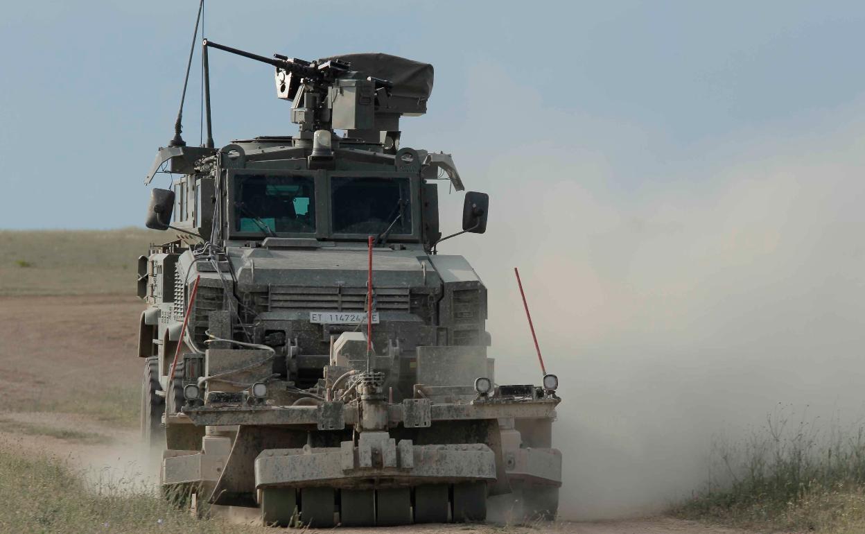 Un instante de las maniobras realizadas en Valladolid 