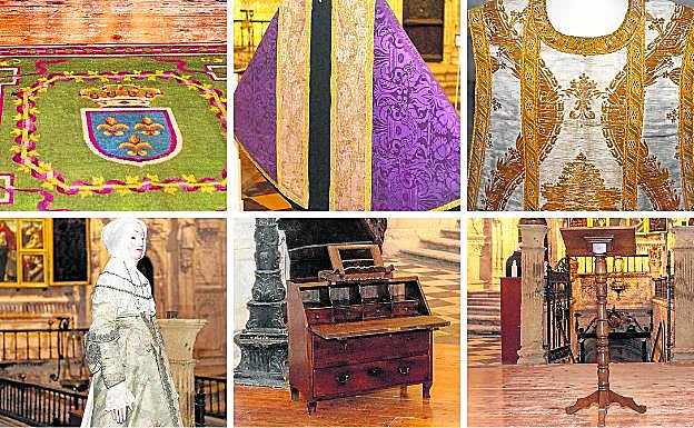 Piezas restauradas por la Escuela de Arte Mariano Timón.