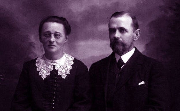 Federico H. Gray y su esposa en 1924. 