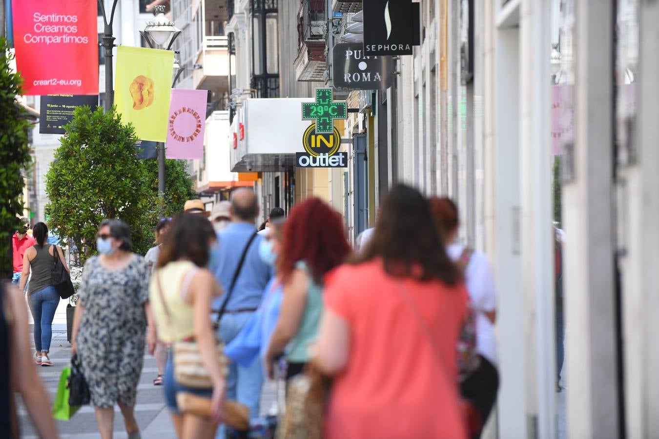 Fotos: Altas temperaturas en Valladolid en el primer día de julio