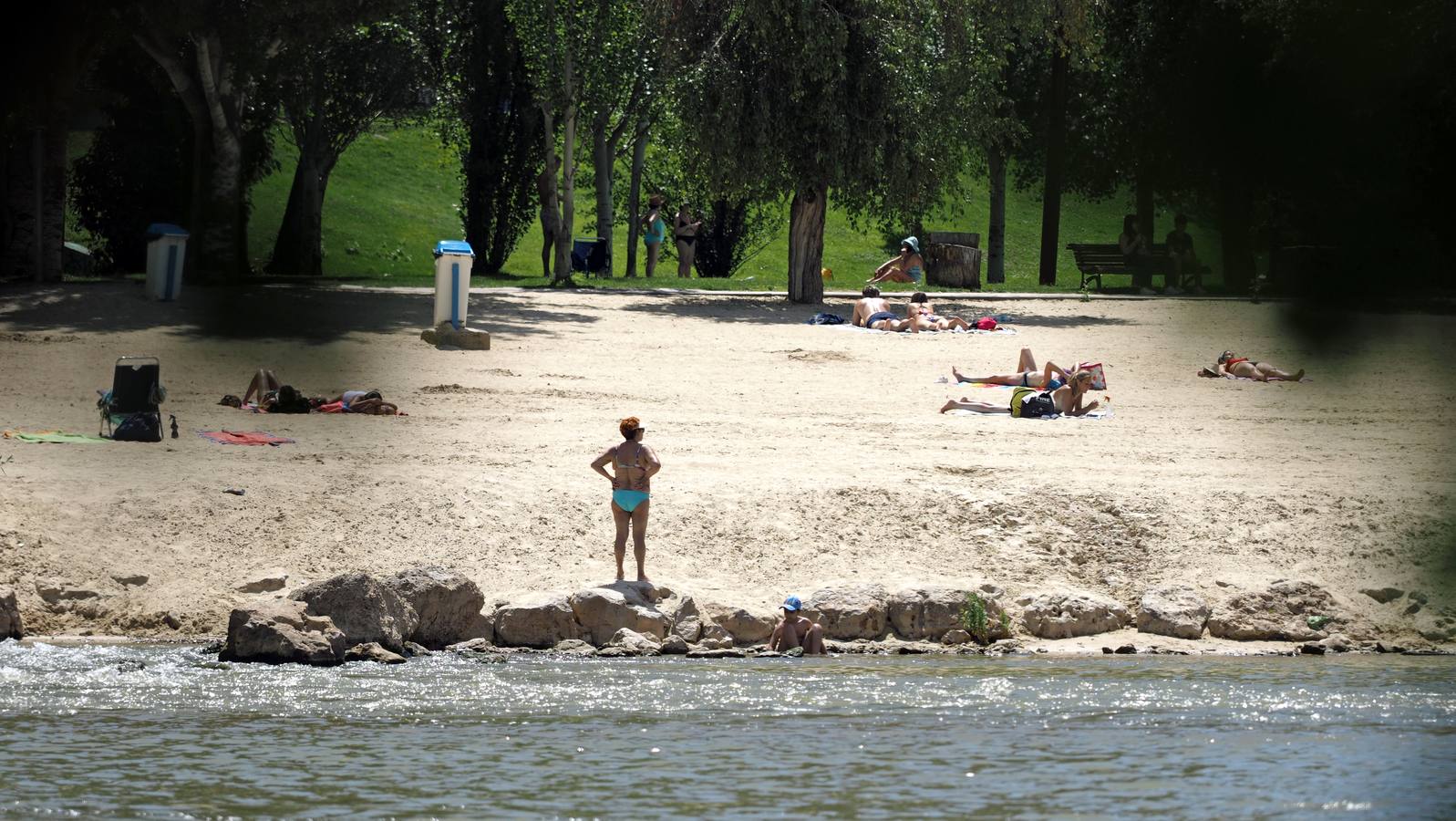 Fotos: Altas temperaturas en Valladolid en el primer día de julio