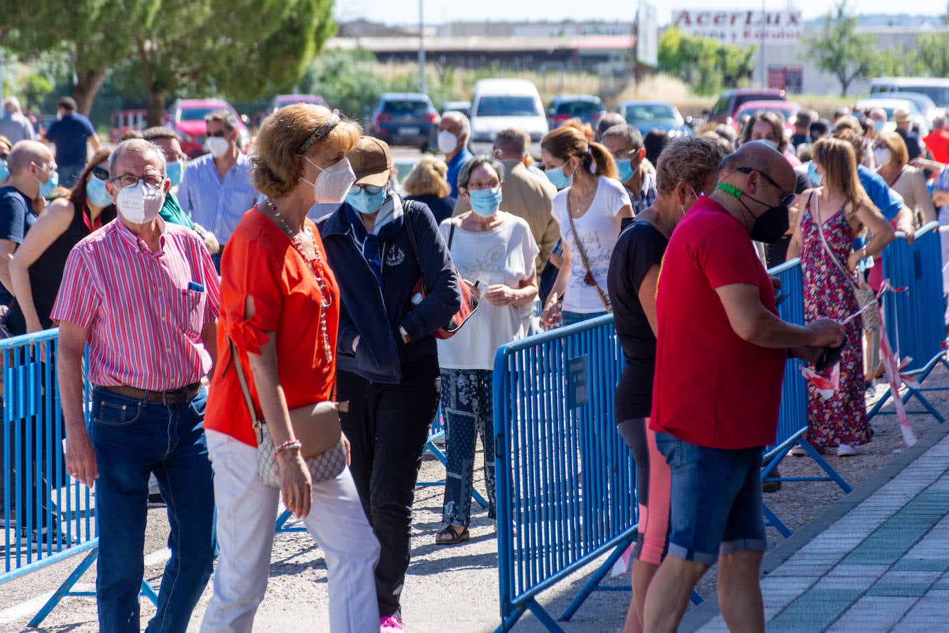 Vacunación a empleados de Renault, el pasado día 25 de junio en Palencia. 