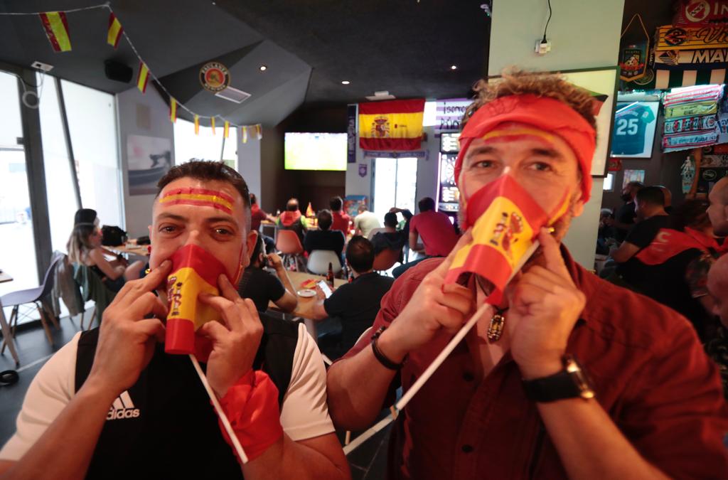 Fotos: Ambiente en Valladolid durante el Italia - España