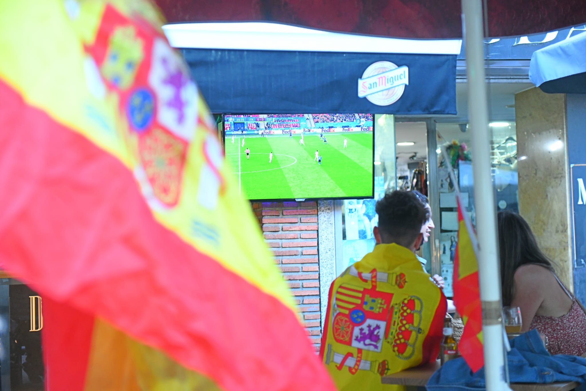 Fotos: Ambiente en Valladolid durante el Italia - España