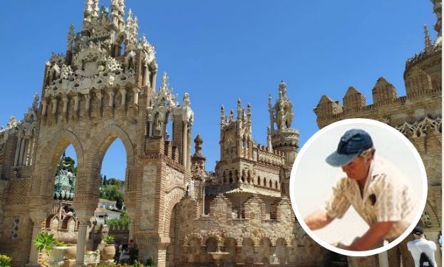 Estampa del castillo de Colomares, en Benalmádena, un monumento levantado por un médico de Muelas del Pan que estudió en Valladolid. 