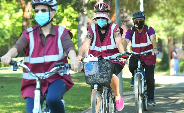 Rutas en bici para personas mayores. 