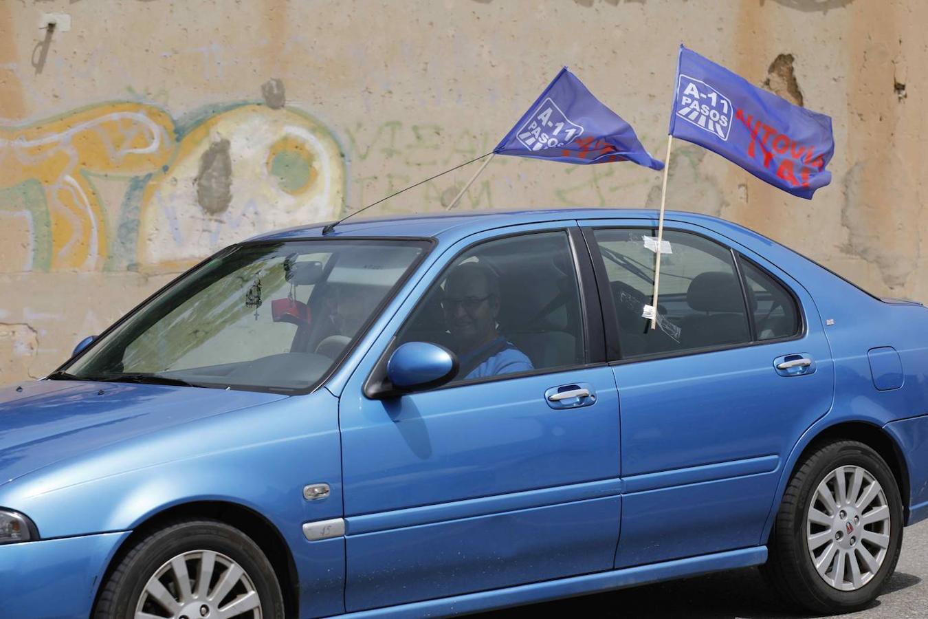 Concentración en Peñafiel reivindicando la Autovía del Duero