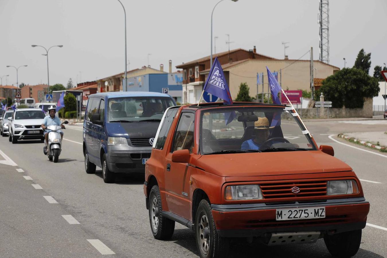 Concentración en Peñafiel reivindicando la Autovía del Duero