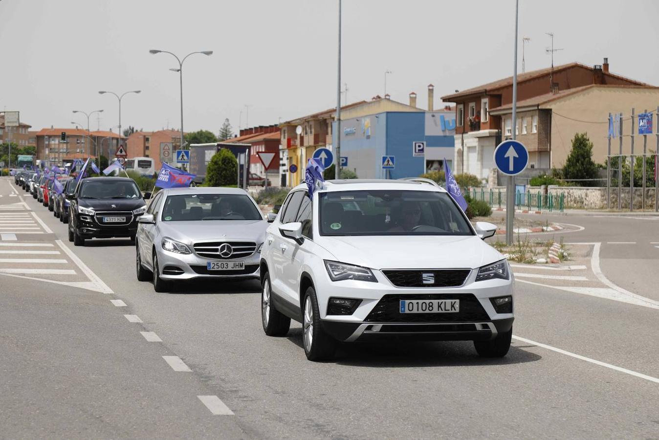 Concentración en Peñafiel reivindicando la Autovía del Duero