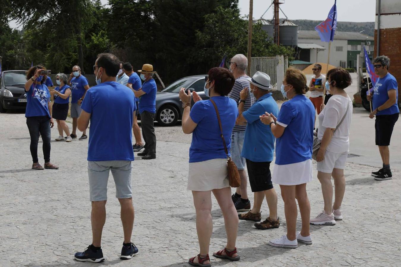 Concentración en Peñafiel reivindicando la Autovía del Duero