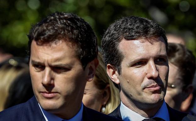 Albert Rivera y Pablo casado.