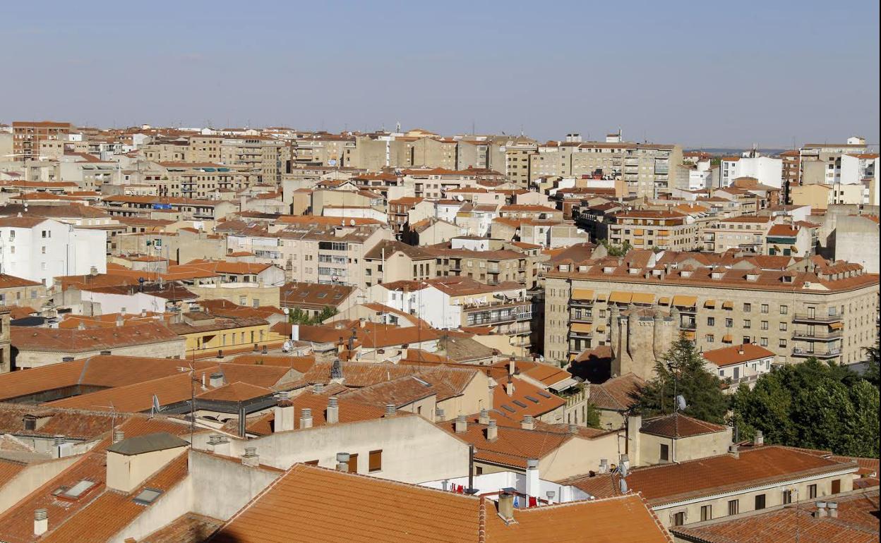 Vista panorámica del centro de la ciudad de Salamanca 