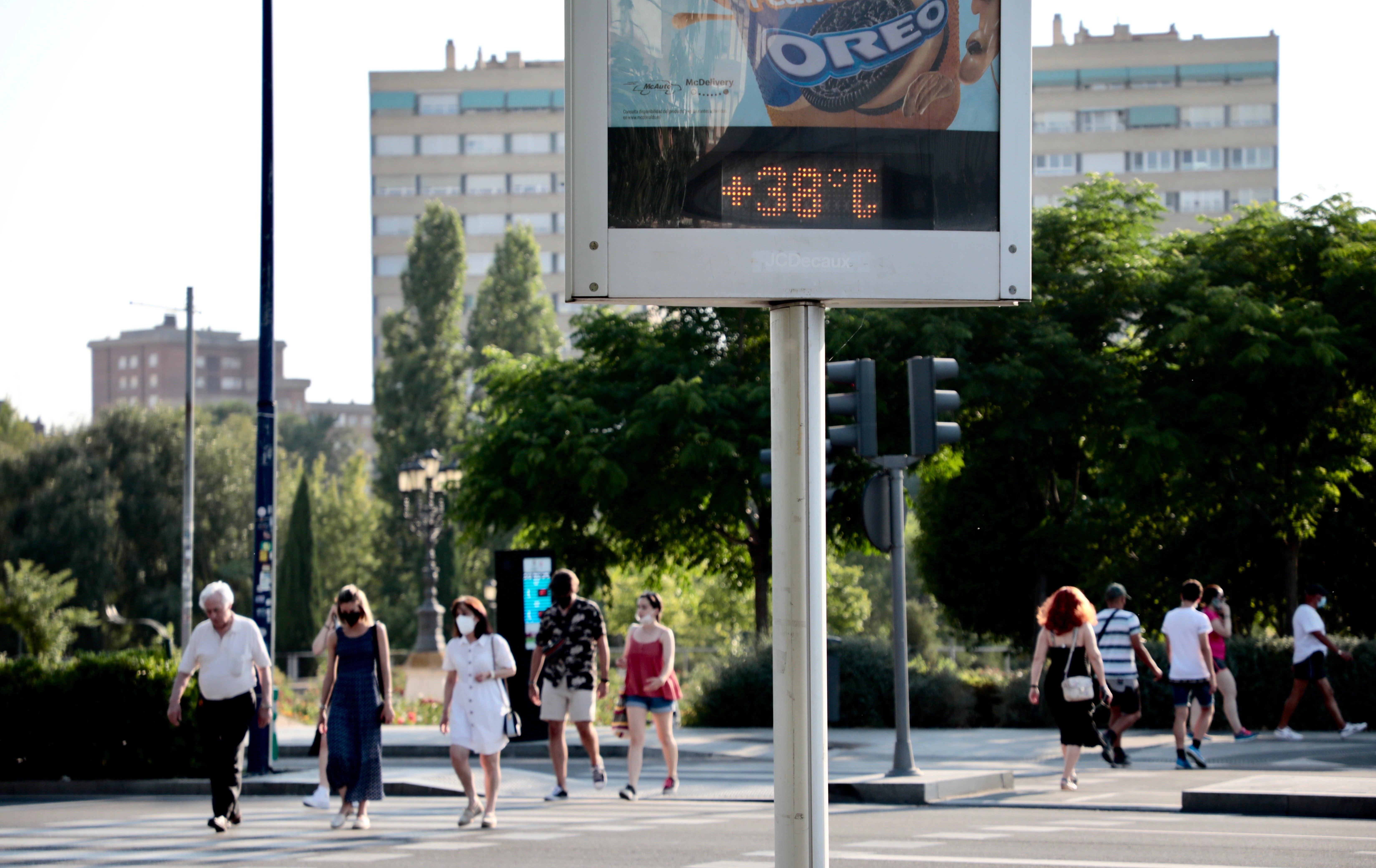 Altas temperaturas este miércoles en Valladolid. 