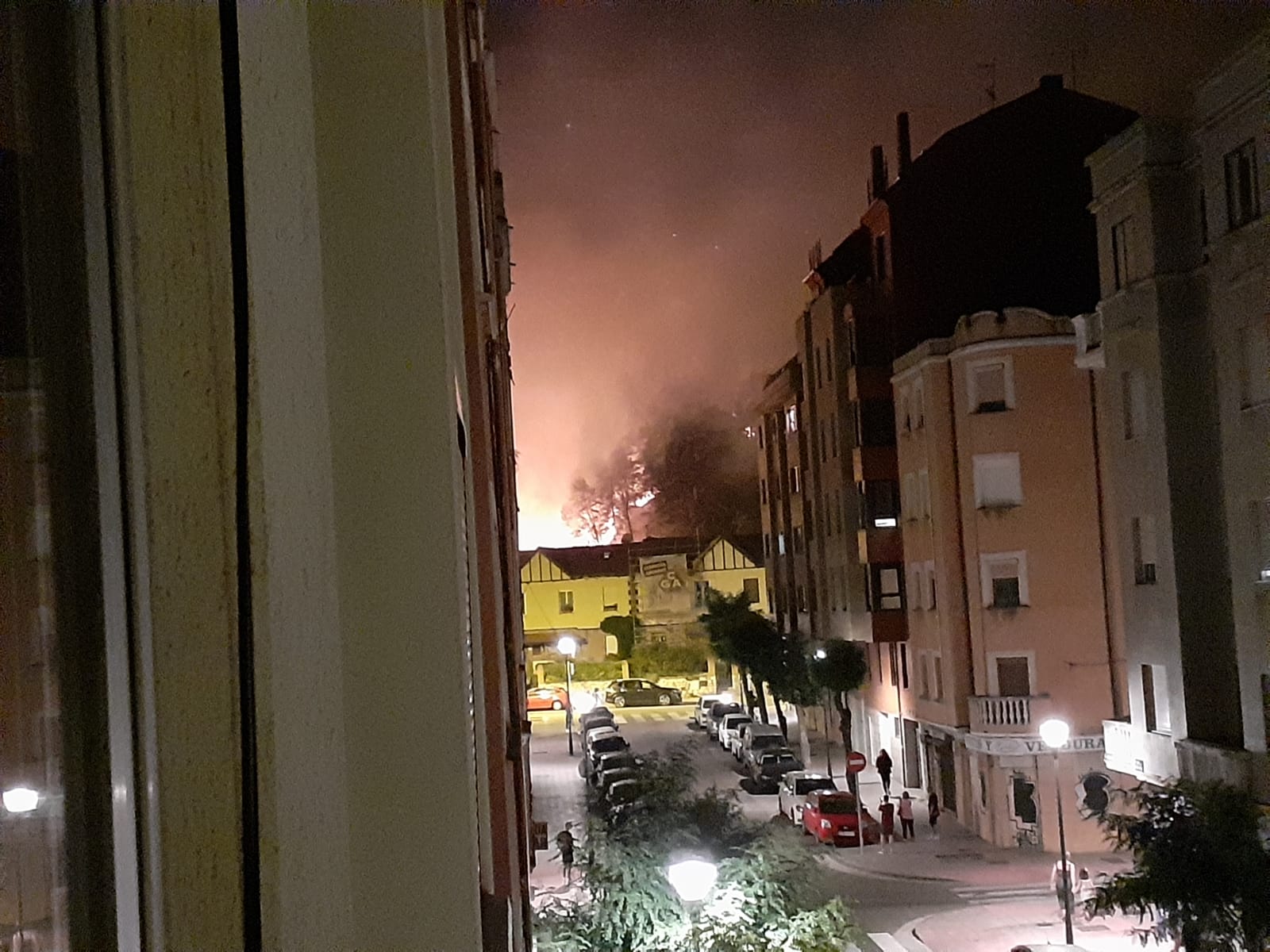 Fotos: Un incendio intencionado devora los aledaños del Castillo de Burgos