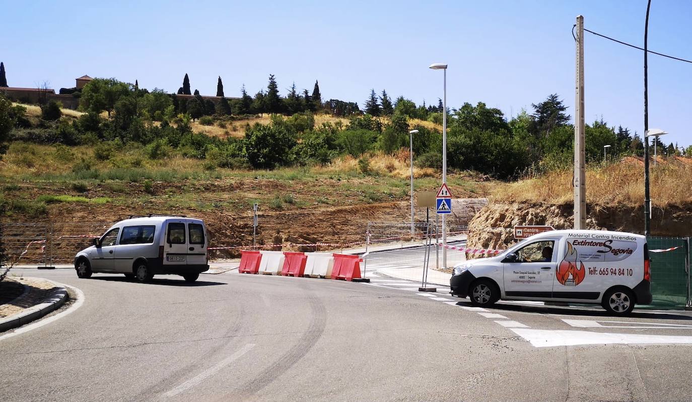 Inicio de la calle San Gabriel, aún cortada al tráfico.