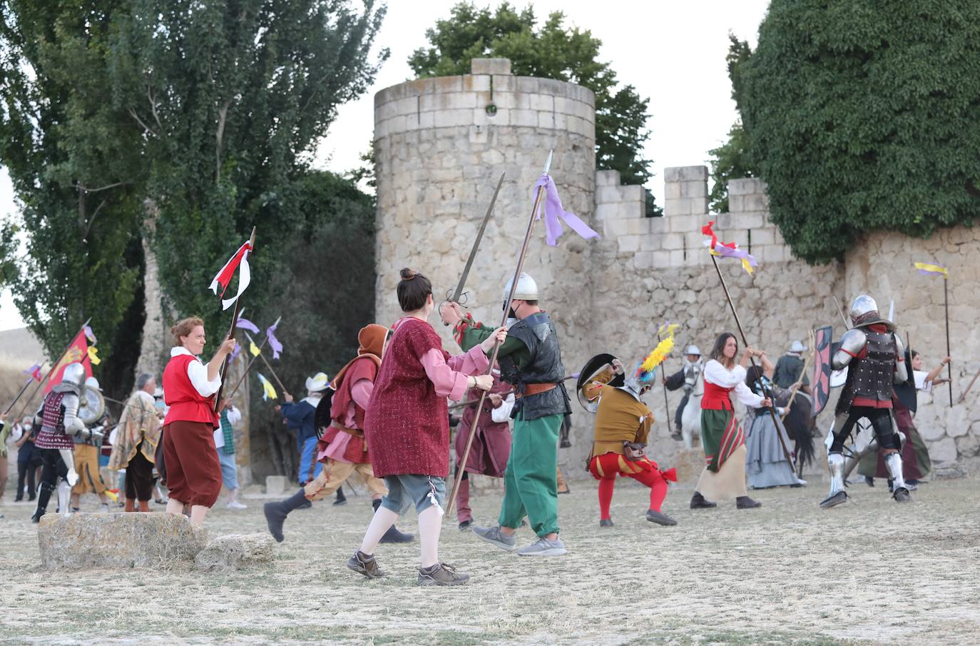 Recreación de la batalla del Castillo de Ampudia.